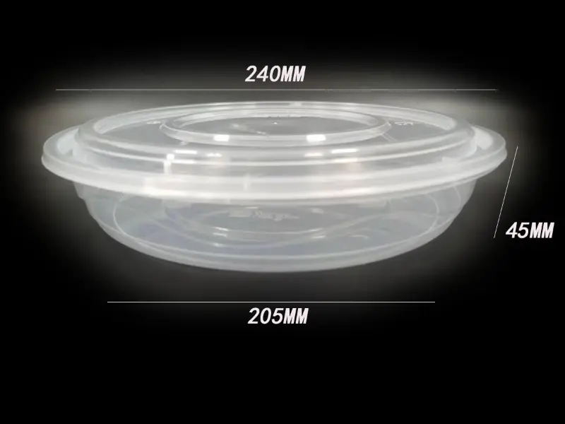Récipient alimentaire de type bol en PP moulé par injection de 1 500 ml Récipient alimentaire de type bol en PP moulé par injection de 1 500 ml