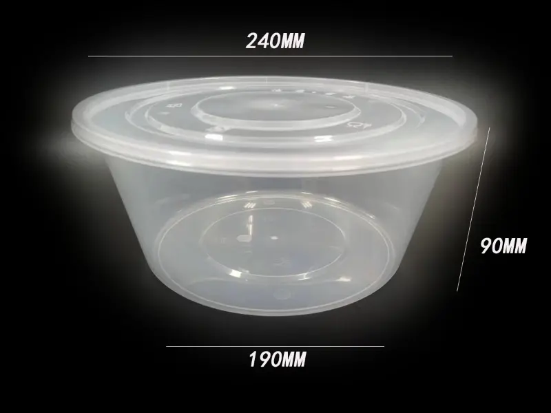 Récipient alimentaire de type bol en PP moulé par injection de 3 000 ml Récipient alimentaire de type bol en PP moulé par injection de 3 000 ml